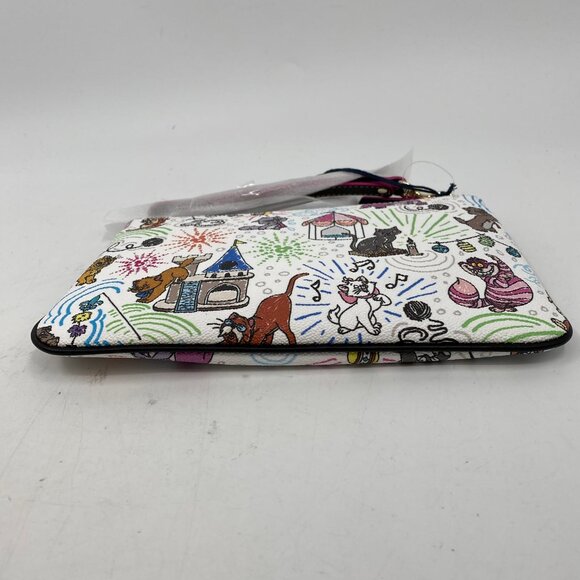 Dooney & Bourke White and Multicolor Disney Cats Sketch Wristlet - Picture 9 of 9